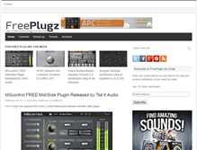 Tablet Screenshot of freeplugz.com